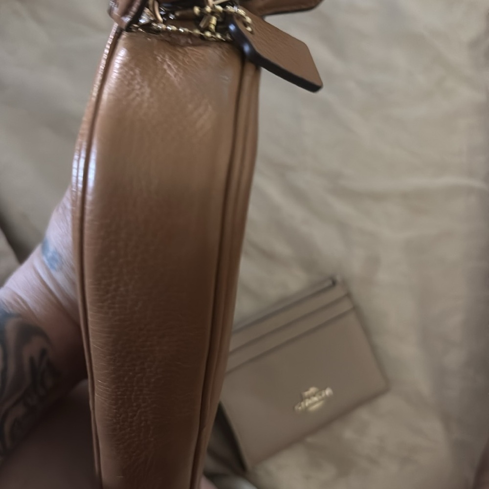 Coach Brown Leather Wristlet and Card Holder Set Bundle - Picture 2 of 13